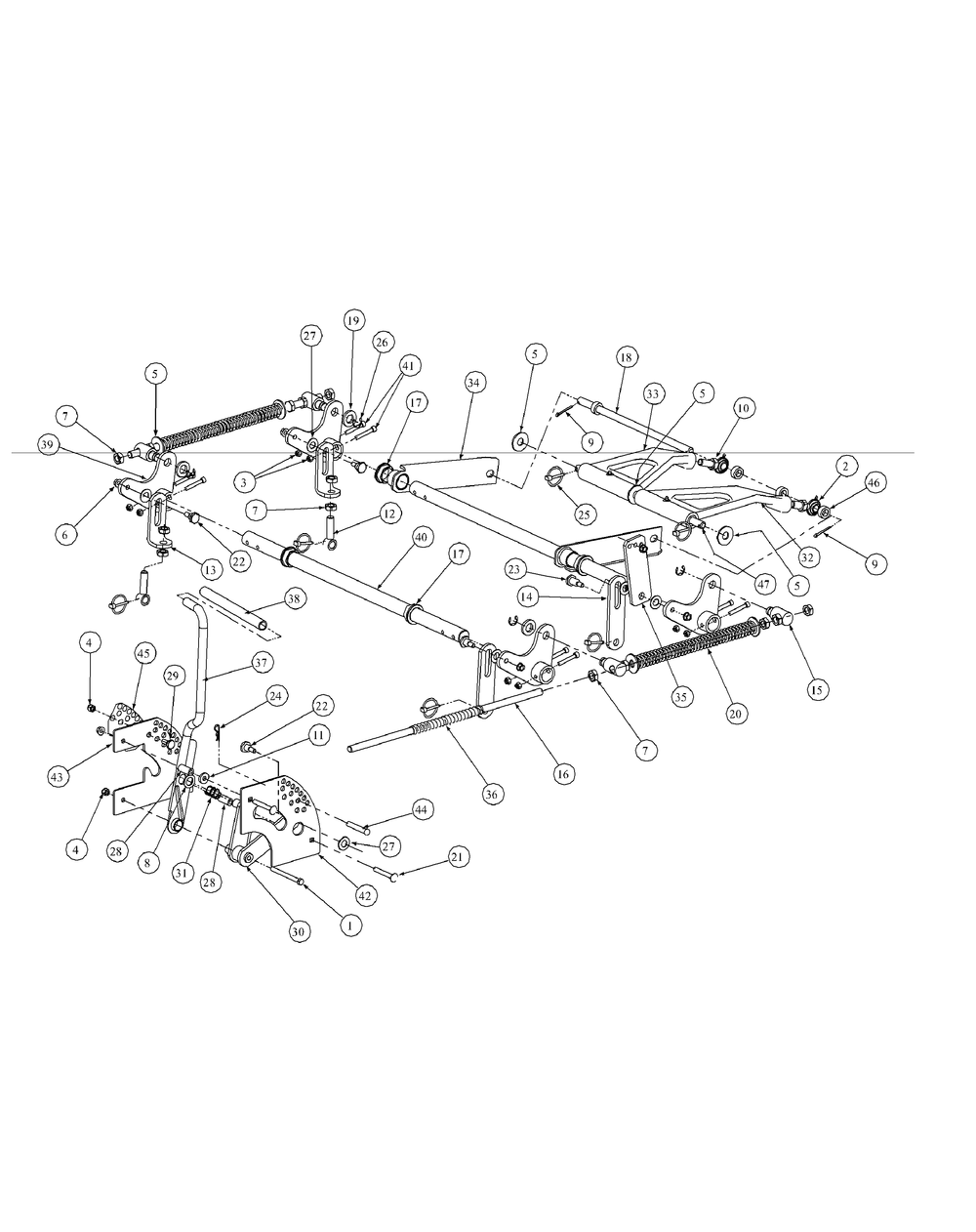 Lift Assembly (Nov.2003 And After) Diagram and Parts List for M48-KW 53BB5DAV750-19-HP Cub Cadet Lawn Tractor